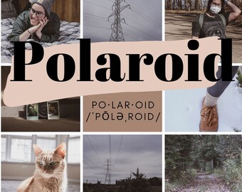 Polaroid Preset l Adobe Lightroom Presets l Compatibilidad móvil y de escritorio l Filtros de Instagram