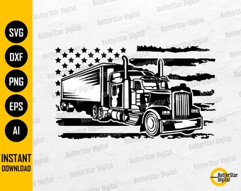 Download Semi Truck Svg Etsy