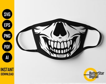 Download Free Skeleton Face Svg Etsy SVG Cut Files