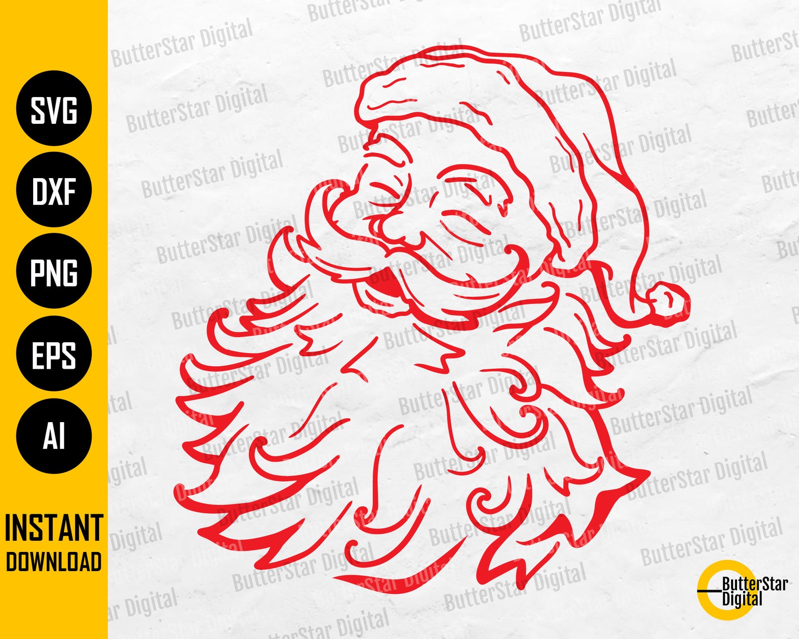 Santa Claus BUNDLE SVG | Cute Funny Christmas SVG | Winter Holiday ...