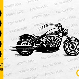 Motorcycle SVG | Motorbike SVG | Biker SVG | Big Bike Svg | Fast Ride Rider Riding Speed | Cut Files Clip Art Vector Digital Dxf Png Eps Ai