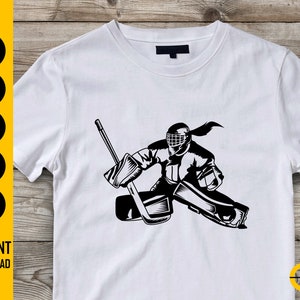 Goalie Girl SVG | Ice Hockey Player Illustration Drawing Vinyl Stencil ...
