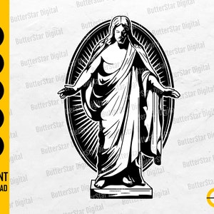 Christus SVG | Jesus Christ SVG | Religious Christian Decal Shirt Art | Cricut Cutting File Printable Clipart Vector Digital Dxf Png Eps Ai