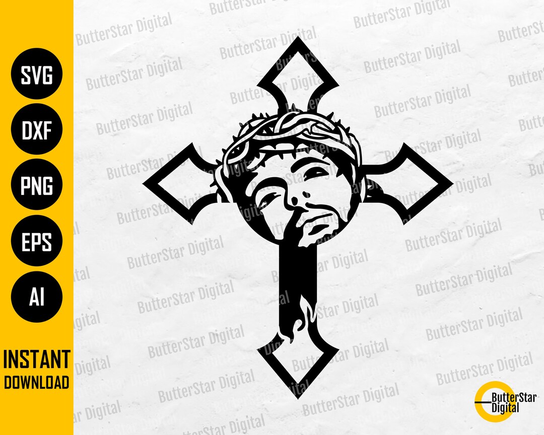 Jesus Cross SVG | Jesus Christ SVG | Crucifix SVG | Religious Christian ...