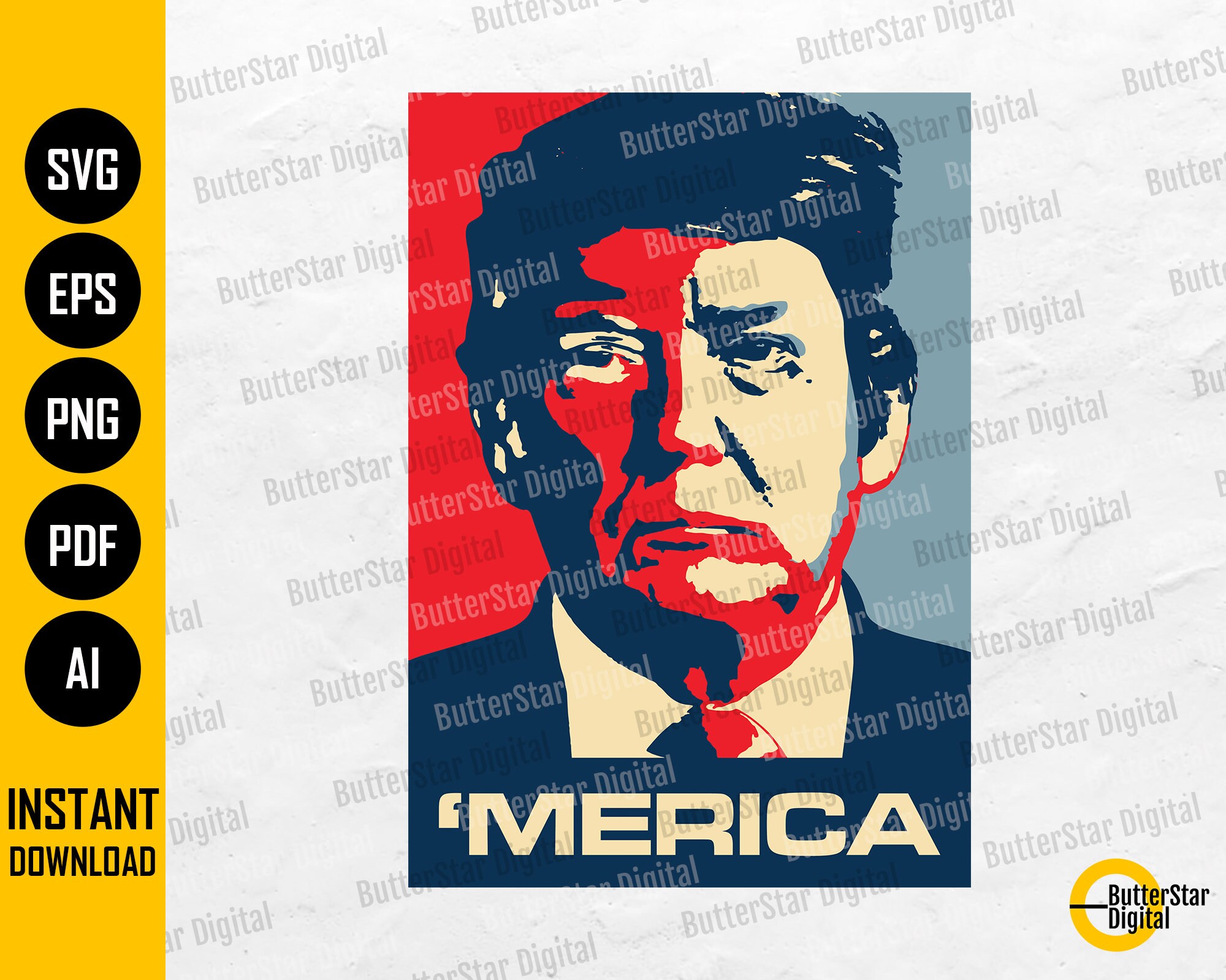 トランプ アメリカ SVG | ドナルド トランプ SVG | アメリカの