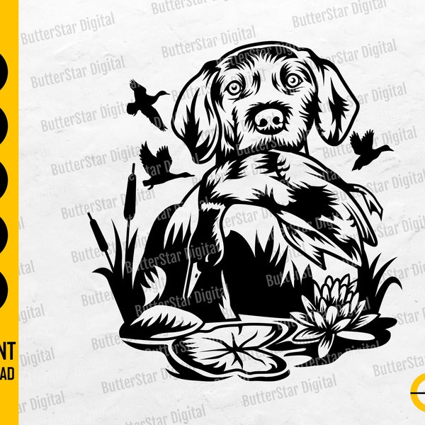 Hunting Dog SVG | Duck Season SVG | Mallard SVG | Duck Hunter T-Shirt Decals Sticker | Cricut Cut File Clipart Vector Digital Dxf Png Eps Ai