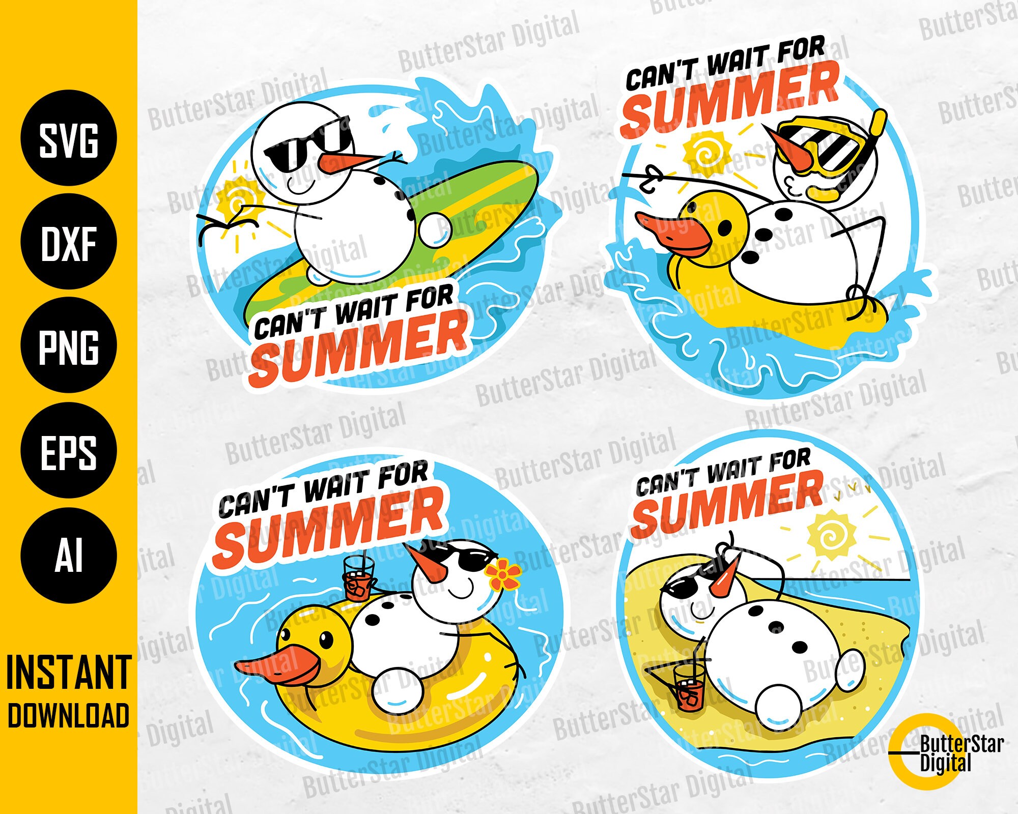 Download Can T Wait For Summer Svg Snowman Svg Winter Svg Etsy