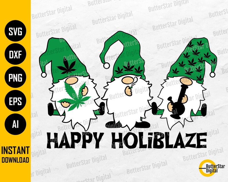 Stoner Christmas BUNDLE SVG Holiday Cannabis Marijuana | Etsy
