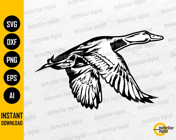 Flying Duck SVG / Mallard Duck SVG / Duck Hunting SVG Decals | Etsy