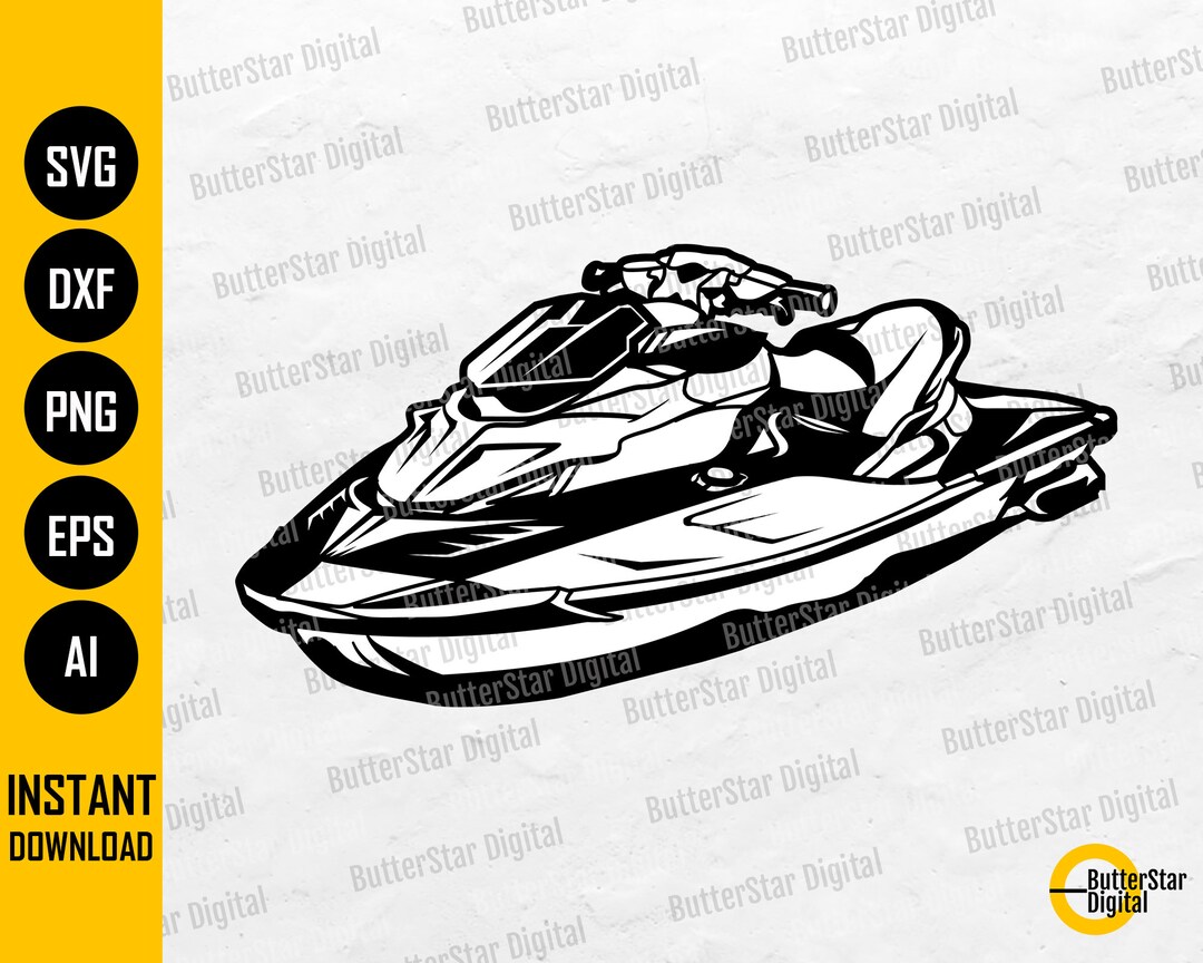 Jet Ski SVG Jetski SVG Skidoo SVG Wave Runner Svg Ocean Sea Lake Water