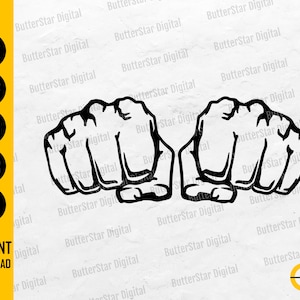 Fists SVG | Punch SVG | Fist Bump SVG | Fight Svg | Cricut Cut File Silhouette Cameo Cuttable Clipart Vector Digital Download Dxf Png Eps Ai