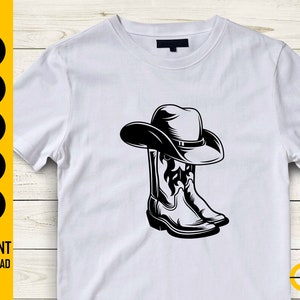 Cowboy Boots SVG Cowgirl SVG Western Stencil T-shirt Vector Cricut ...