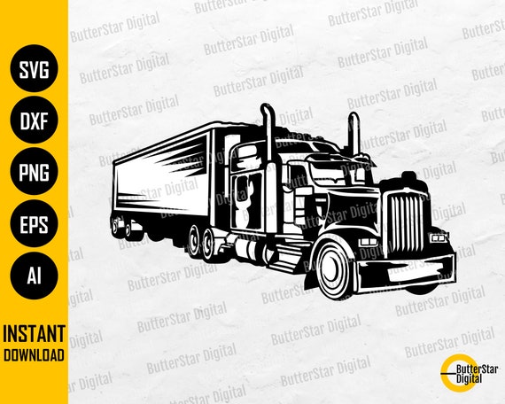 Trailer Truck SVG Truck Driver SVG Trucking Vinyl Decal - Etsy Canada