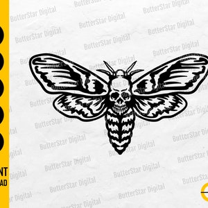 Geomatic Moth Tattoo Stencil Graphic by tattooworker · Creative