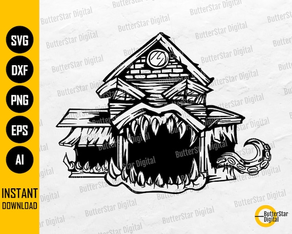モンスターハウス SVG | ホーンテッドマンション SVG | ホラー SVG