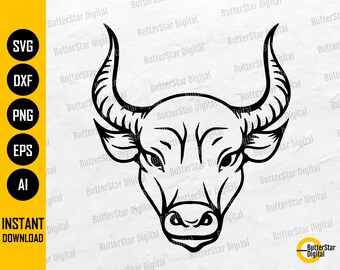 Bull Head SVG Wild Animal T-shirt Decal Illustration Vinyl - Etsy Bull Head SVG Wild Animal T-shirt Decal Illustration Vinyl - Etsy
