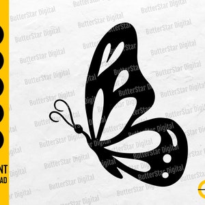 Butterfly Silhouette SVG | Butterflies SVG | Animal T-Shirt Decor Decals Wall Art | Cricut Cuttable Clipart Digital Download Dxf Png Eps Ai