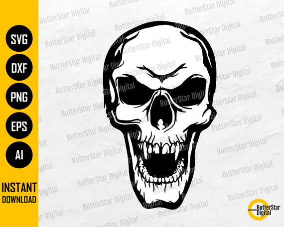 Vampire Skull SVG Skeleton SVG Horror T-shirt Tattoo Vinyl Illustration  Cutting Files Printable Clip Art Vector Digital Dxf Png Eps Ai - Etsy