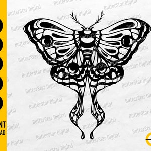 Mot SVG | Insect SVG | Dier SVG | Vlinder Svg | Boho Svg | Cricut Cut Files Silhouette Afdrukbare Clipart Vector Digitale Dxf Png Eps Ai