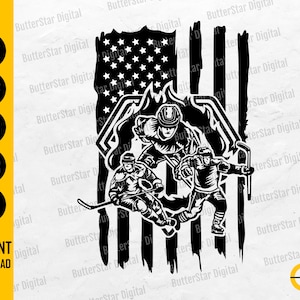 American Hockey Team SVG | USA Ice Hockey Players Svg | US Hockey Season Svg | Cricut Silhouette Cameo Clipart Vector Digital Dxf Png Eps Ai