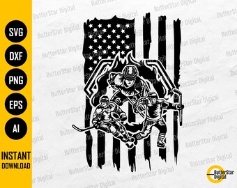 American Hockey Team SVG | USA Ice Hockey Players Svg | US Hockey Season Svg | Cricut Silhouette Cameo Clipart Vector Digital Dxf Png Eps Ai