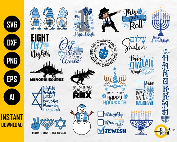 Hanukkah BUNDLE SVG Funny Hanukah SVG Chanukah Jewish - Etsy