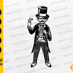 Mago SVG / Magia Secreta SVG / SVG Mágico / Ilusionista Svg / Cricut Cortar Archivo Silueta Imprimible Clipart Vector Digital Dxf Png Eps Ai