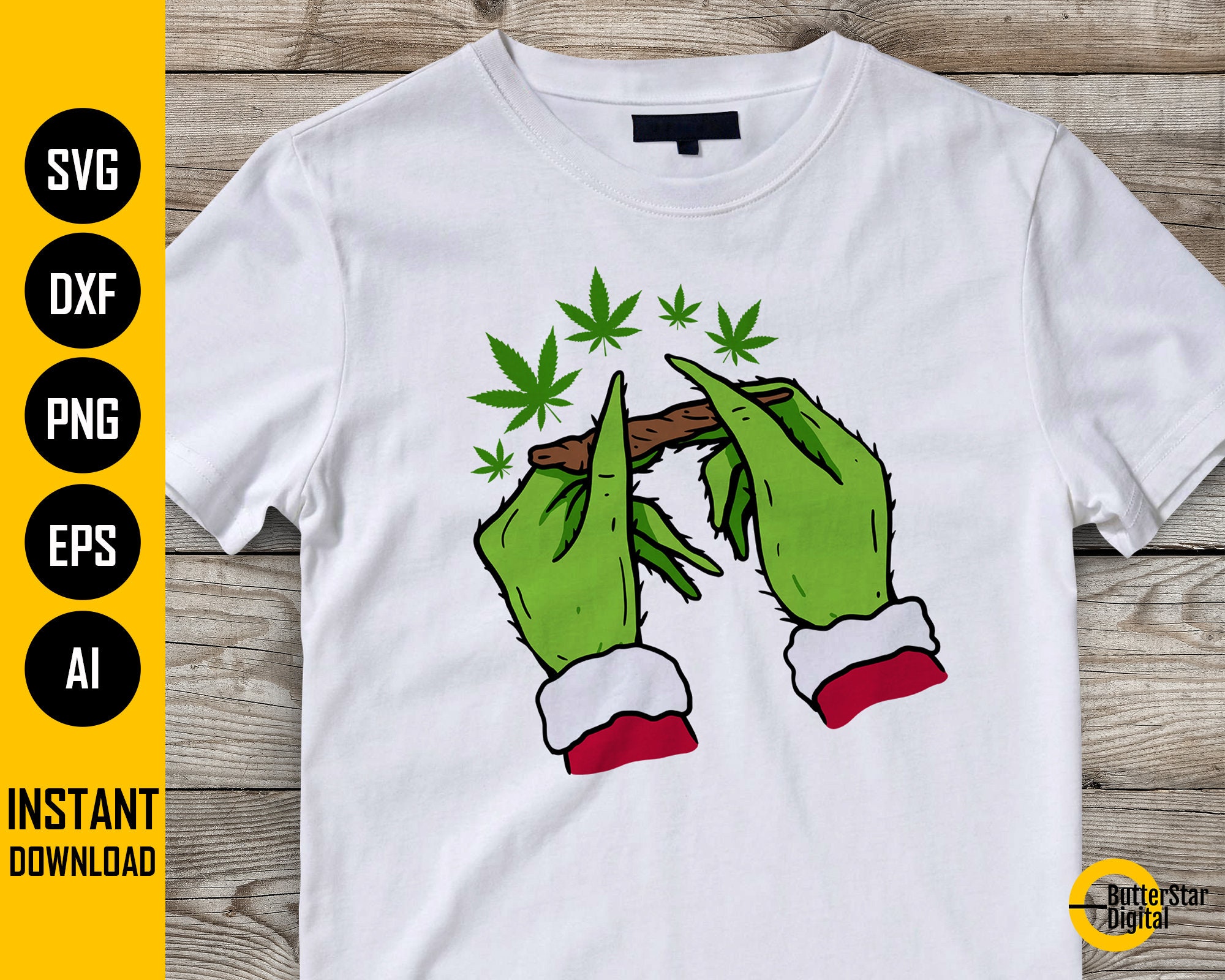 Download Grinch Rolling Cannabis SVG Roll Marijuana Blunt Christmas ...