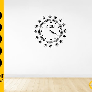 Cannabis Clock SVG | 420 SVG | Smoke Marijuana SVG | Weed Pot Leaf ...
