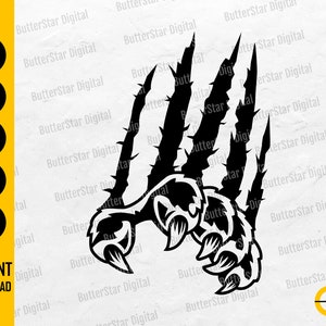 Claw Marks SVG | Wild Animal Scratches SVG | Beast SVG | Cricut Cut Files Silhouette Cameo Printable Clip Art Vector Digital Dxf Png Eps Ai