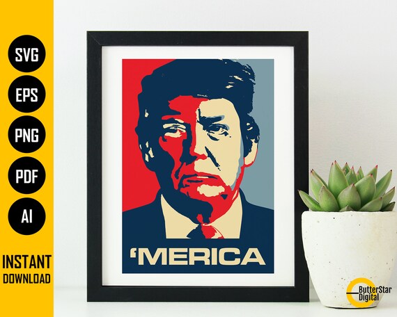 トランプ アメリカ SVG | ドナルド トランプ SVG | アメリカの