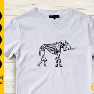 Skeleton Elephant SVG Mastadon SVG Mammoth SVG Animal - Etsy