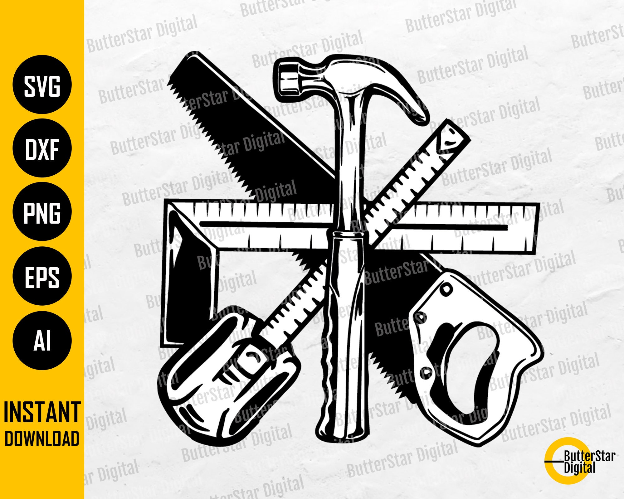Carpenter Logo SVG Carpentry Tools SVG SVG Etsy