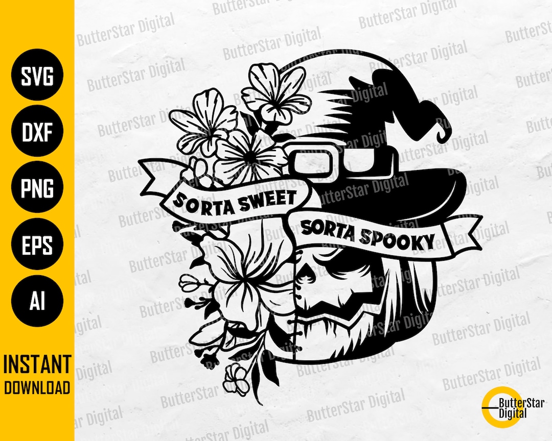 Sorta Sweet Sorta Spooky SVG | Halloween SVG | Witch Pumpkin T-shirt ...