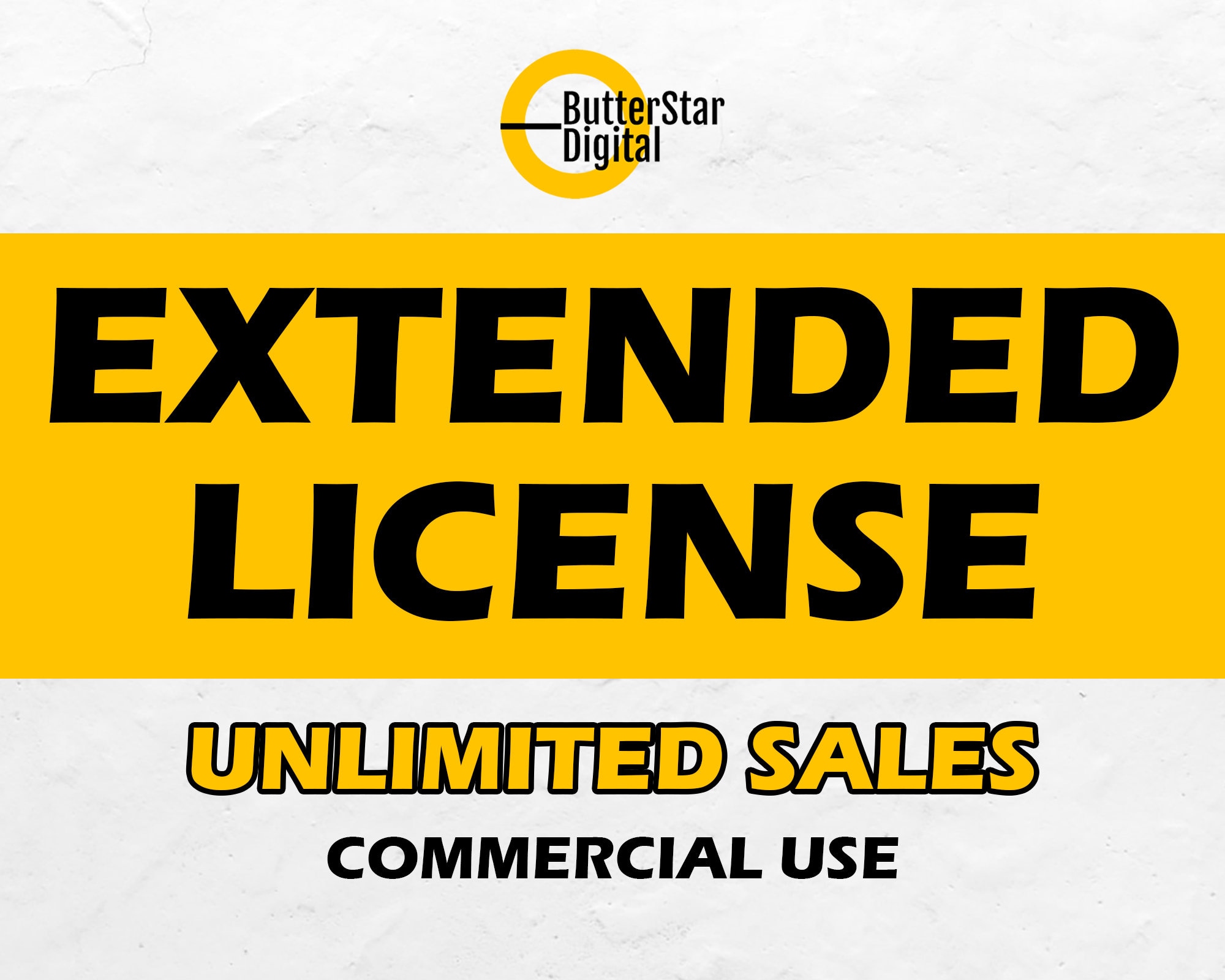 EXTENDED LICENSE UNLIMITED Usage Commercial And Personal Etsy