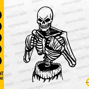 Skeleton Fighter SVG | Mixed Martial Arts SVG | Boxer SVG | Fighting Svg | Cricut Cut Files Printable Clipart Vector Digital Dxf Png Eps Ai