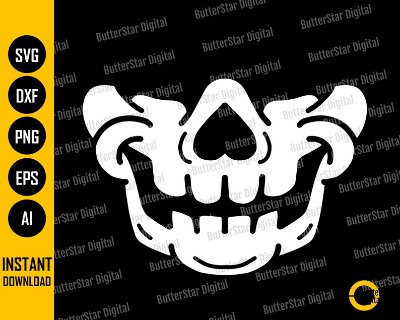 Download Kids Skull Face Mask SVG Baby Skeleton Facemask Bones | Etsy