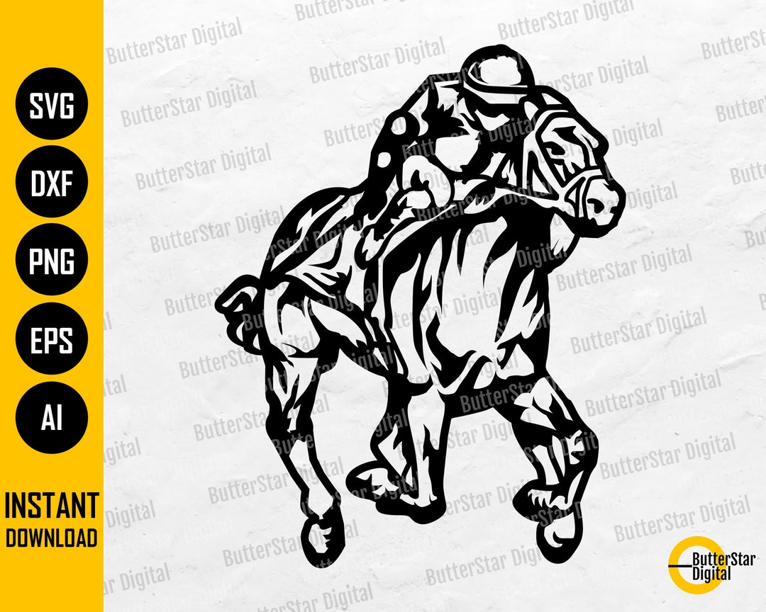 Horse Jockey SVG Equestrian SVG Horse Racer SVG Horses Svg Cricut Cut
