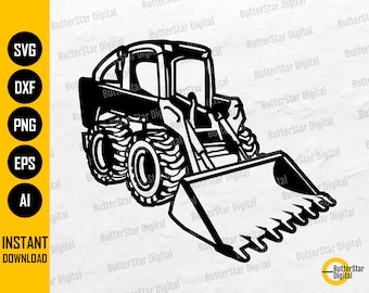 Bulldozer SVG | Construction Truck SVG | Heavy Equipment Decal Drawing Illustration | Cricut Cut Files Clipart Vector Digital Dxf Png Eps Ai