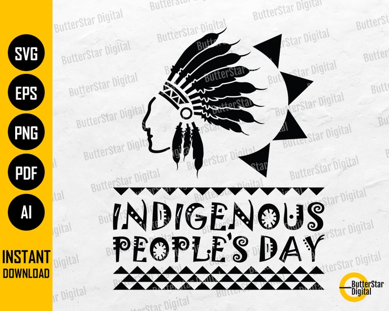 Indigenous People's Day SVG Native American Holiday Etsy