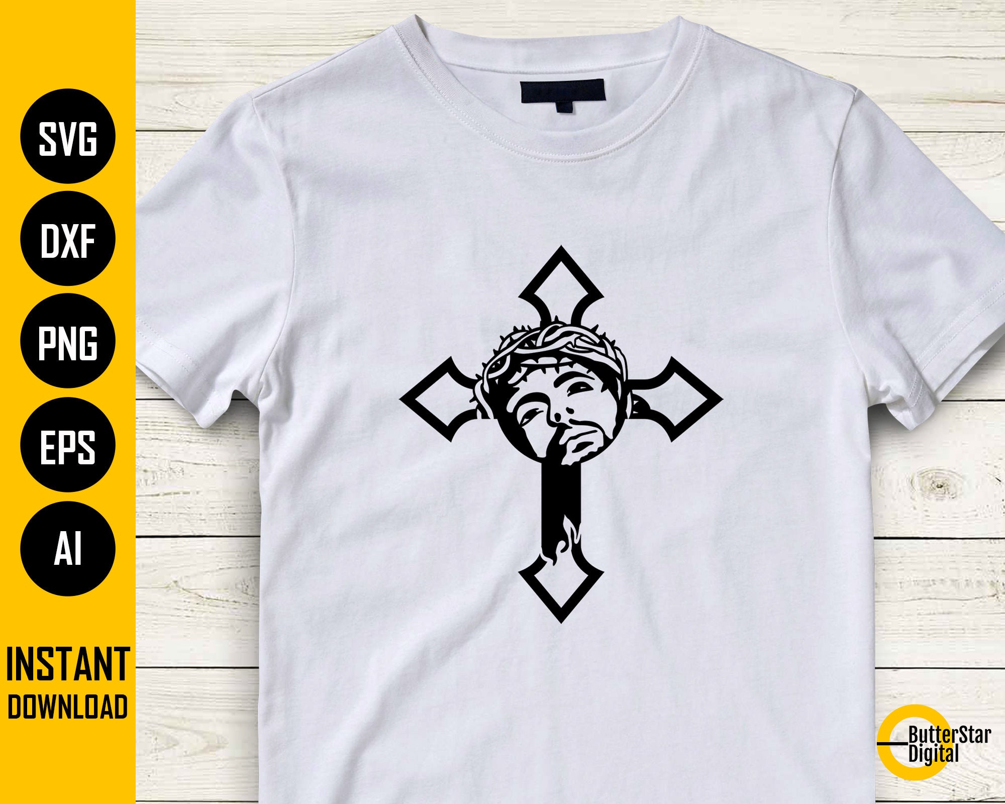 Jesus Cross SVG | Jesus Christ SVG | Crucifix SVG | Religious Christian ...