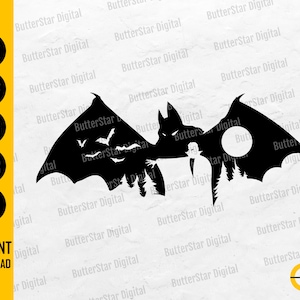Vampire SVG | Horror SVG | Halloween Decal Vinyl T-Shirt Sticker | Cricut Silhouette Cameo Printables Clipart Vector Digital Dxf Png Eps Ai