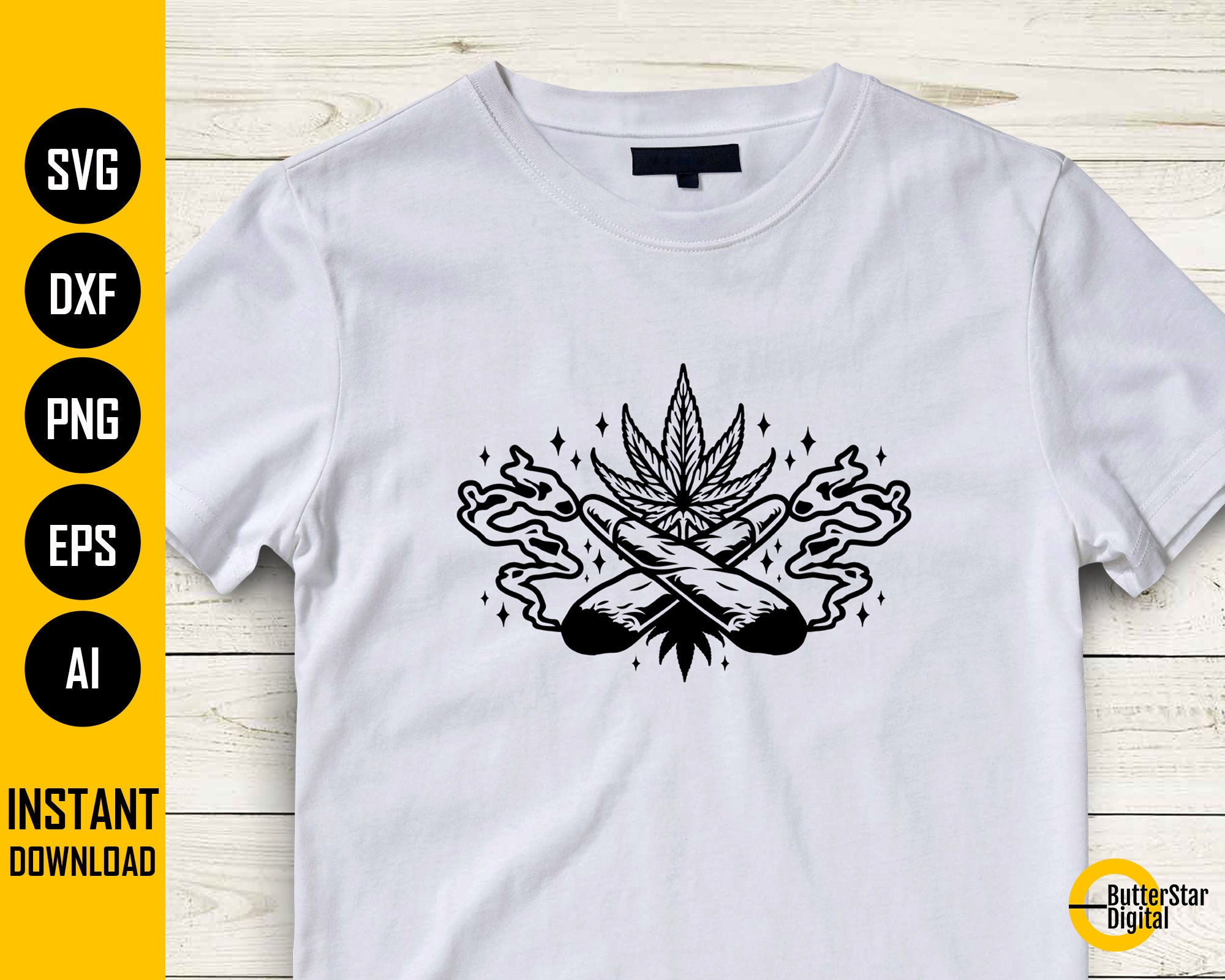 Crossed Joints SVG | Blunt SVG | Cannabis Svg | 420 Hemp Spliff Dope ...