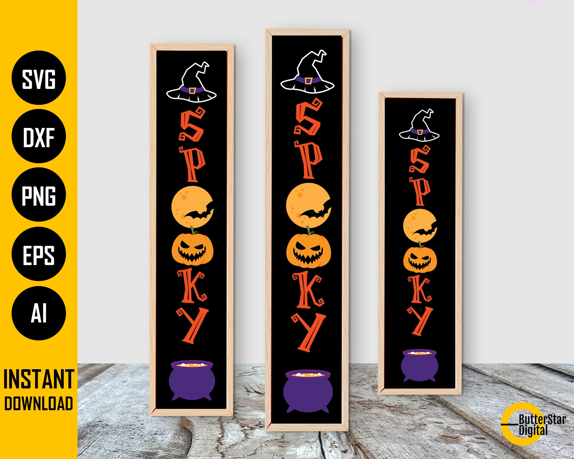 Halloween Front Porch Sign SVG | Spooky PNG | Fall Home Decor | Cricut ...