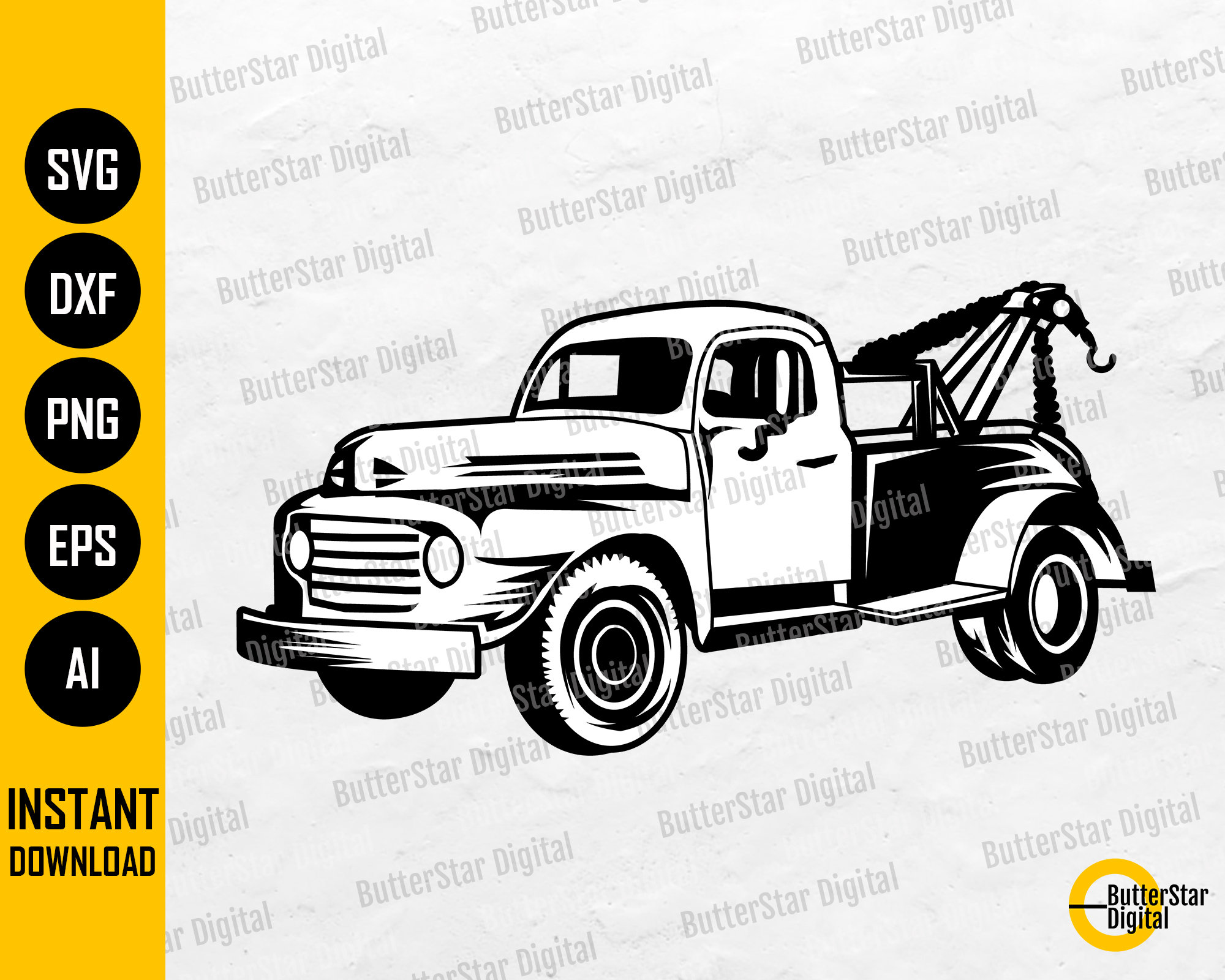 tow-truck-svg-vintage-car-towing-svg-towing-truck-decal-drawing-illustration-cricut-cutting-file-clipart-vector-digital-dxf-png-eps-ai-etsy