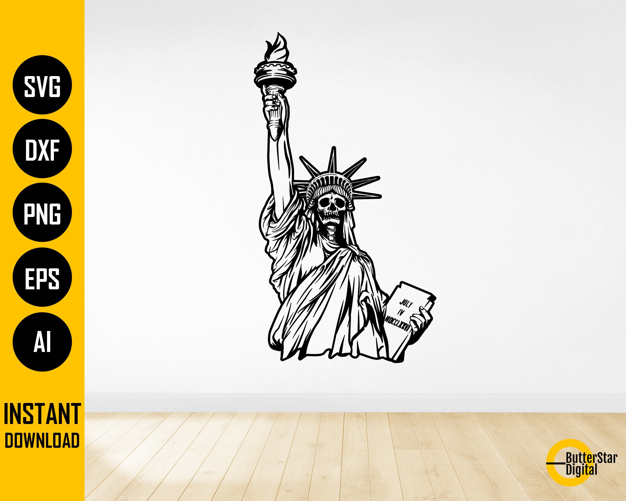 Freiheitsstatue Skelett SVG | New York City SVG | Amerika T-Shirt Wand  Kunst | Schneiden Datei druckbare Clipart Vektor Digital Dxf Png Eps Eps Ai  - Etsy Schweiz, image size:2000x1600