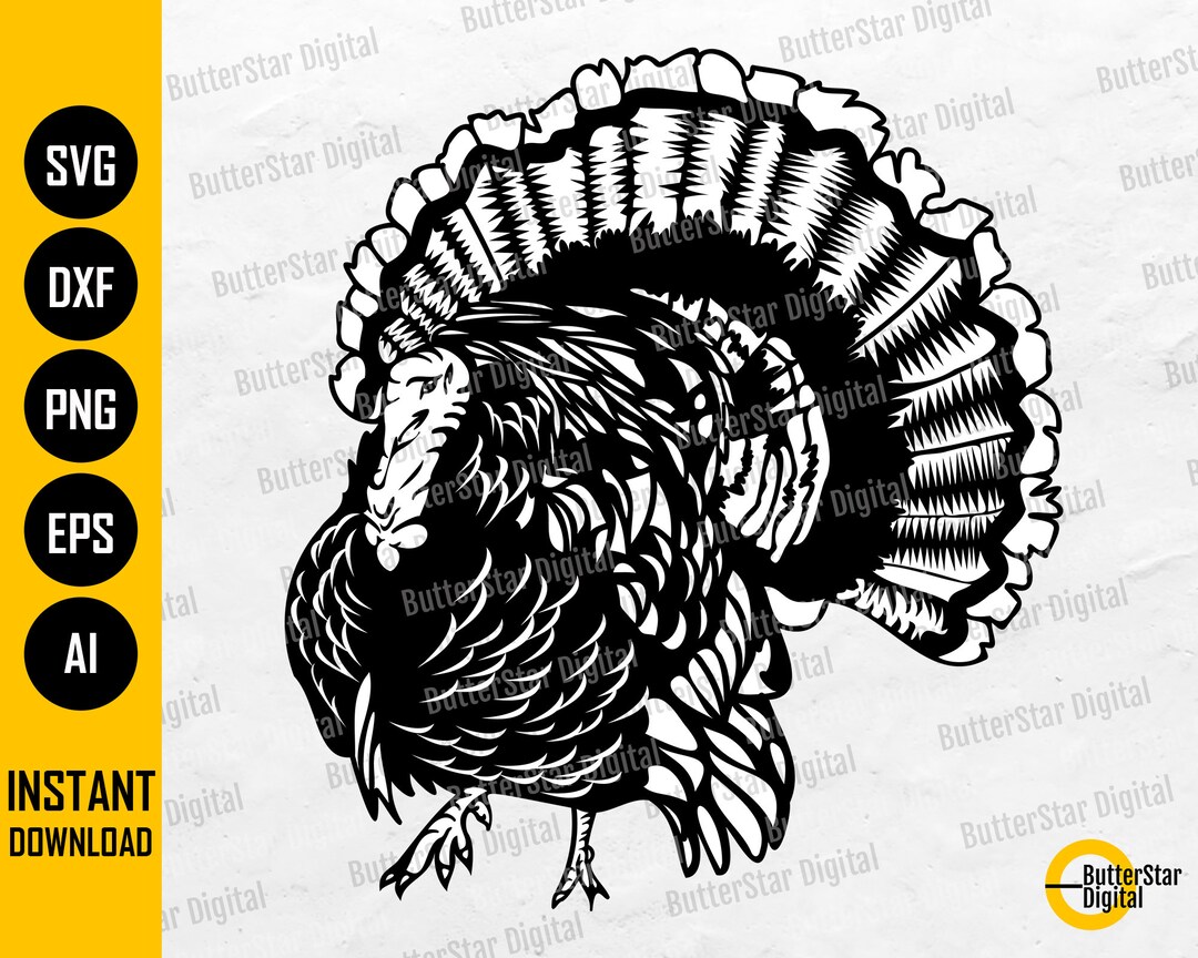 Wild Turkey SVG Turkey SVG Turkey Hunter SVG Hunting Decal Graphic
