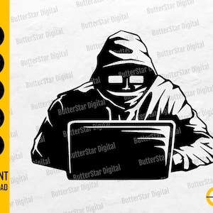 Hacker SVG | Inkognito-Modus SVG | Clickbait SVG | Computer T-Shirt Aufkleber Grafiken | Cricut Cut Dateien Clip Art Vektor Digital Dxf Png Eps Ai