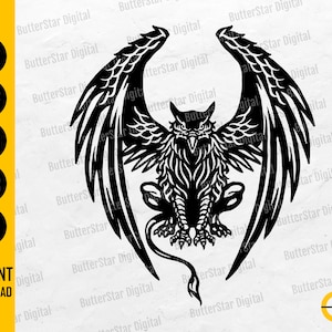 Griffin SVG | Demi-aigle Mi-Lion | Mythical Animals Decal Graphics | Cricut Cutting Files Imprimable Clip Art Vector Digital Dxf Png Eps Ai
