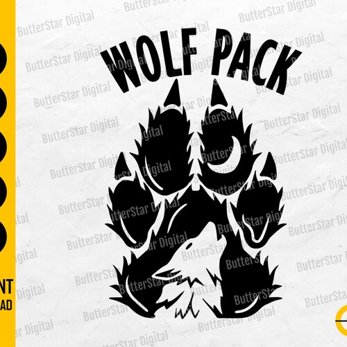 Wolf Pack SVG Wolfpack SVG Wild Animal T-shirt Decals - Etsy